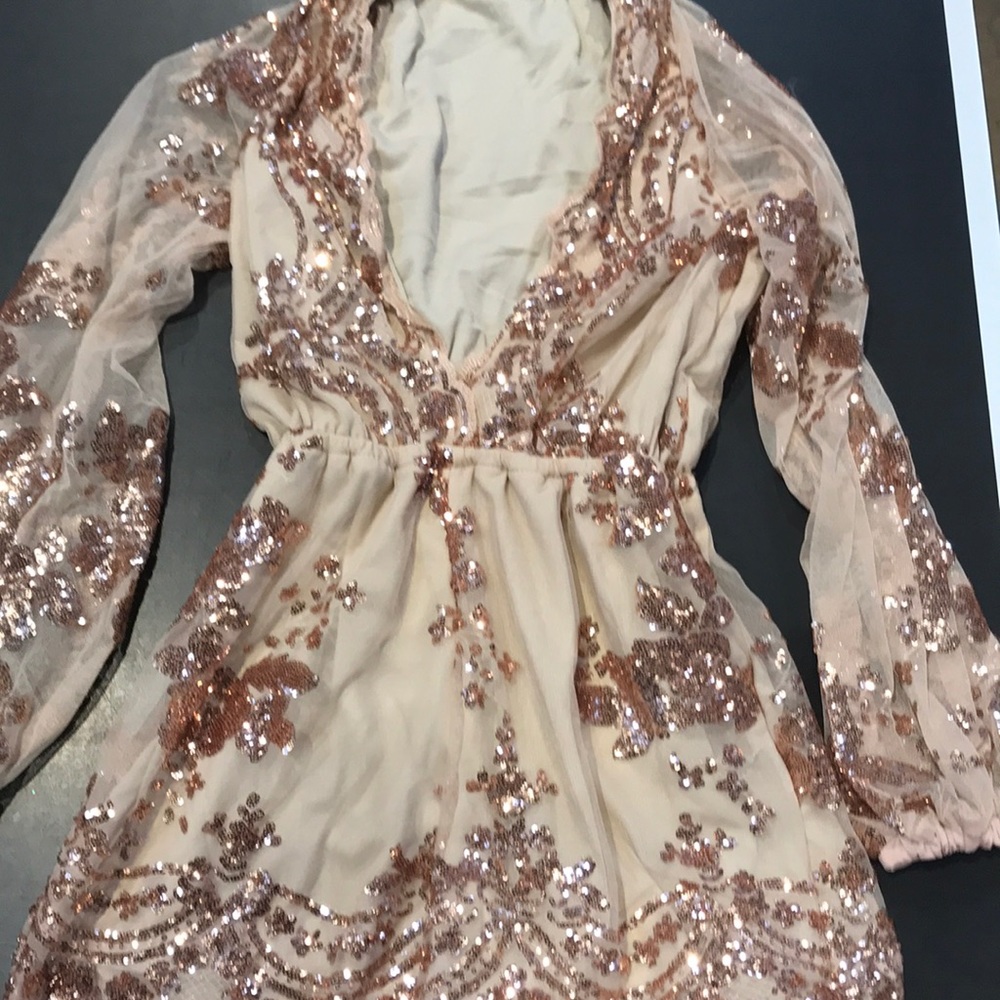 Tia Nova Gold Romper